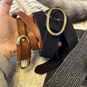 4 size L belts from Anthropologie